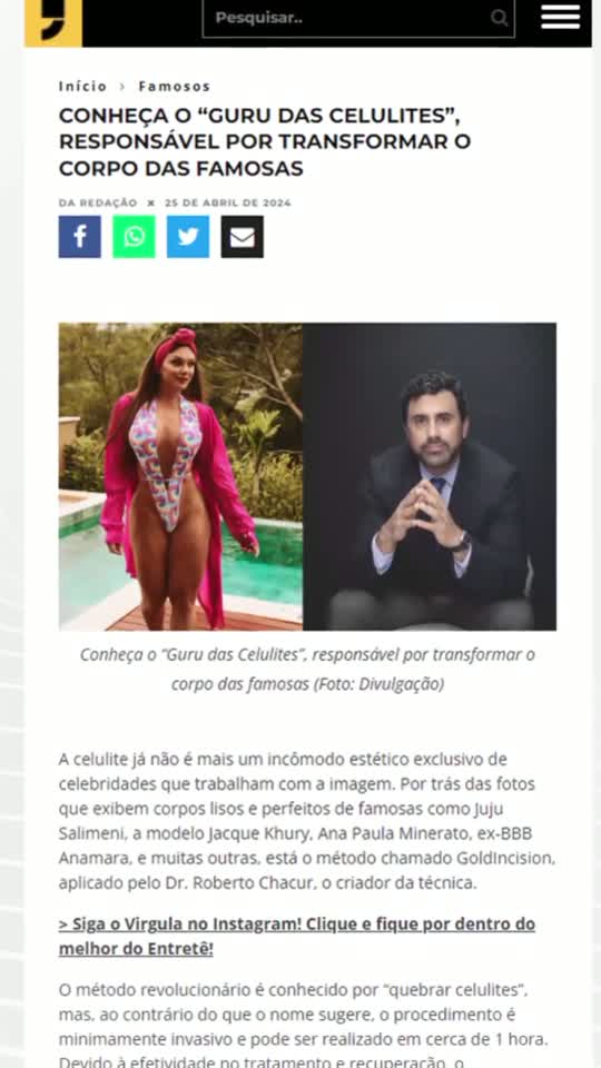 Miniatura do vídeo: O método que transformou o corpo das famosas
